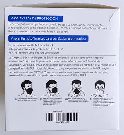 Particle filter mask