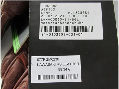 Motorcycle gloves