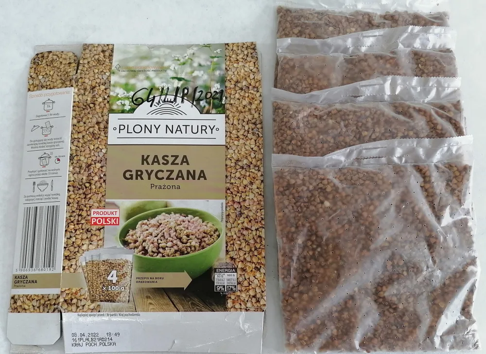 Ostrzeżenie publiczne dotyczące żywności: Wycofanie partii produktu pn. „Kasza Gryczana Plony Natury”, 4x100 g