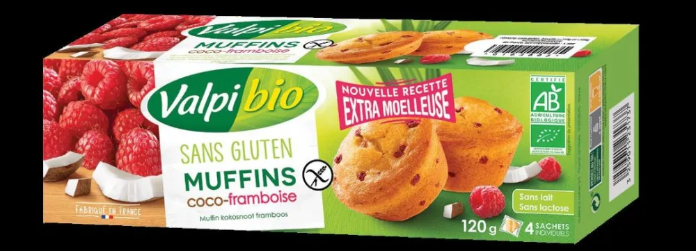 Muffins coco framboise