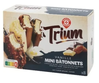Assortiment mini batonnets vanille enrobage chocolat x8