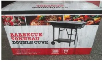 Barbecue tonneau double cuve