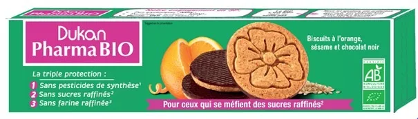 Biscuits bio orange chocolat