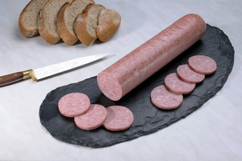 Saucisson cuit a l'ail nature et fume