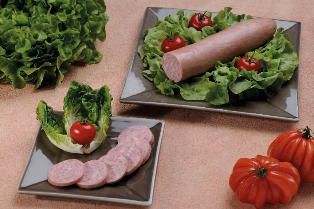 Saucisson cuit a l'ail nature et fume
