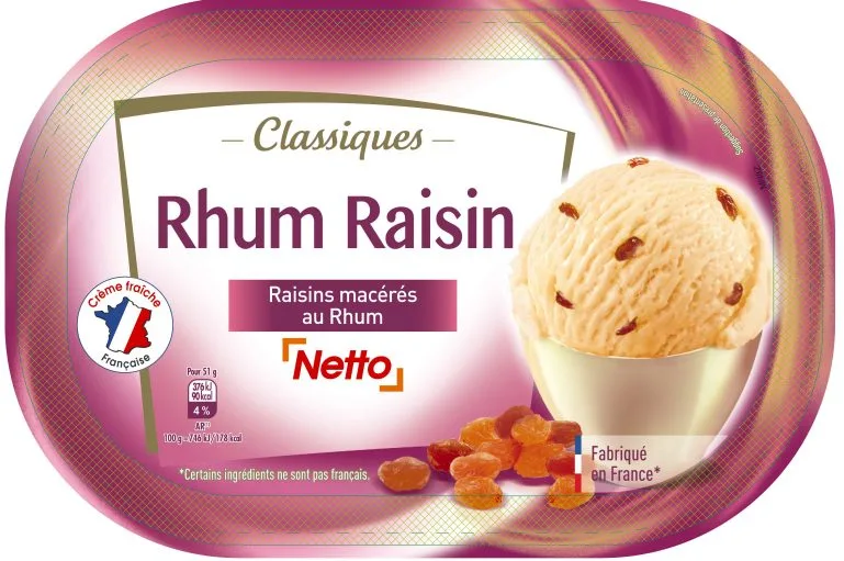 Netto 1l rhum raisin