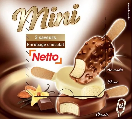 Netto mini batonnet 6x60ml panache vanille