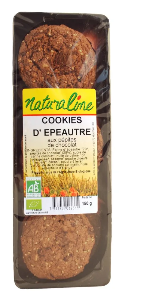 Cookies epeautre choco orange
