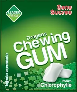 Dragées chewing gum sans sucres