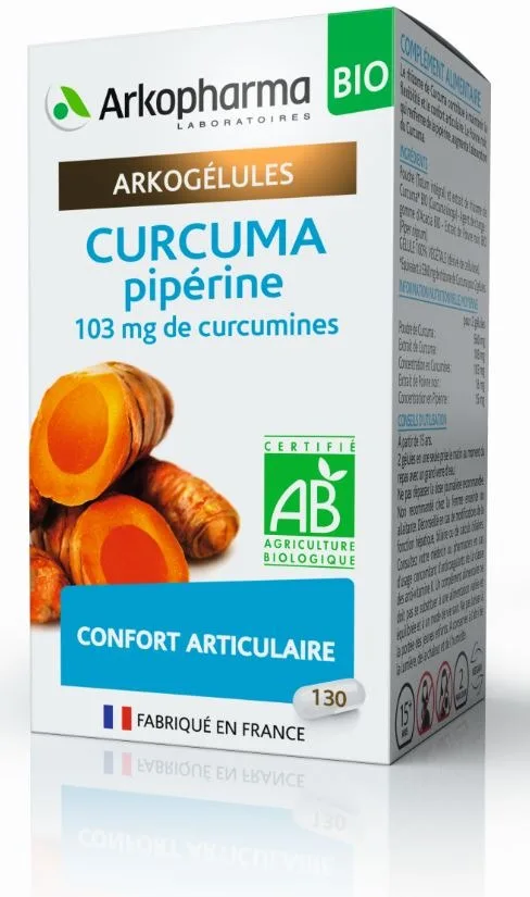 Arkogelules curcuma + pipérine bio