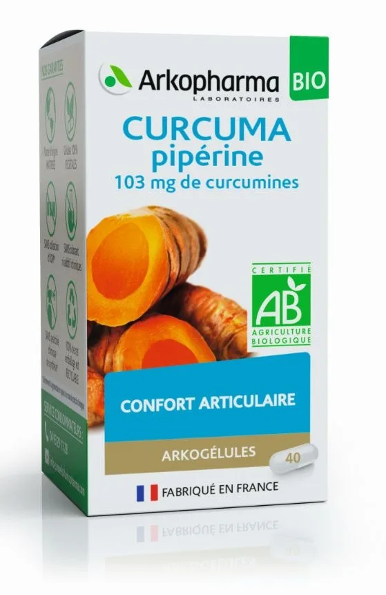 Arkogelules curcuma + pipérine bio