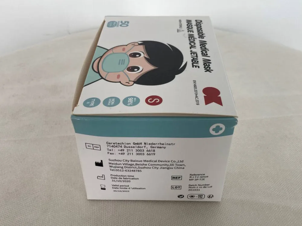Masque médical jetable enfants