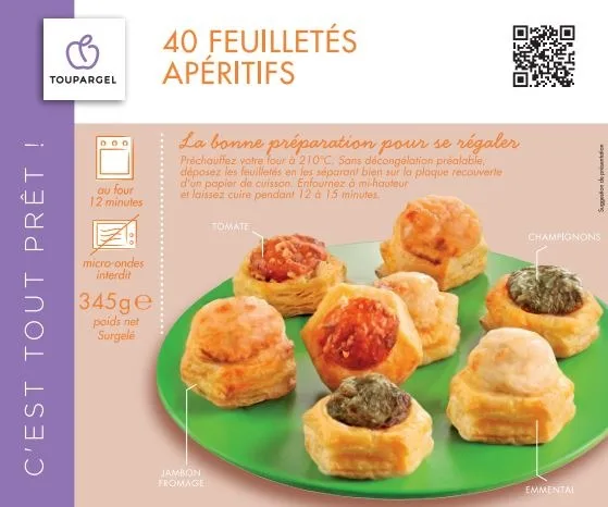 40 feuilletés apéritifs
