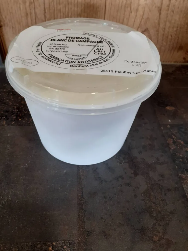Fromage blanc au lait cru