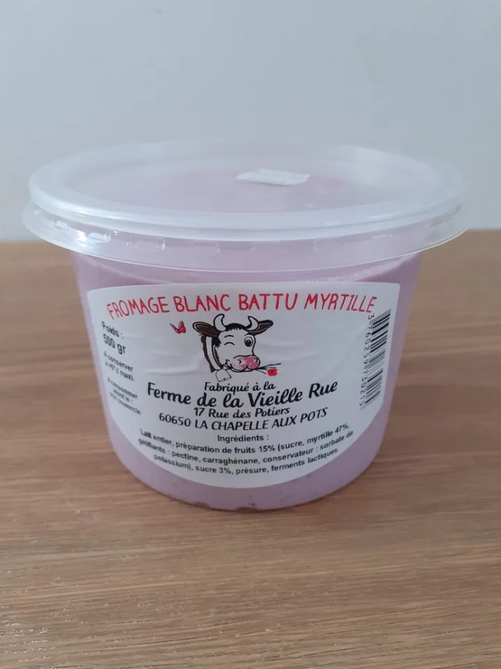 Fromage blanc fermier, formage frais fermier campagne , fromage blanc battu myrtille , formage blanc battu vanille , fromage blanc battu fraise