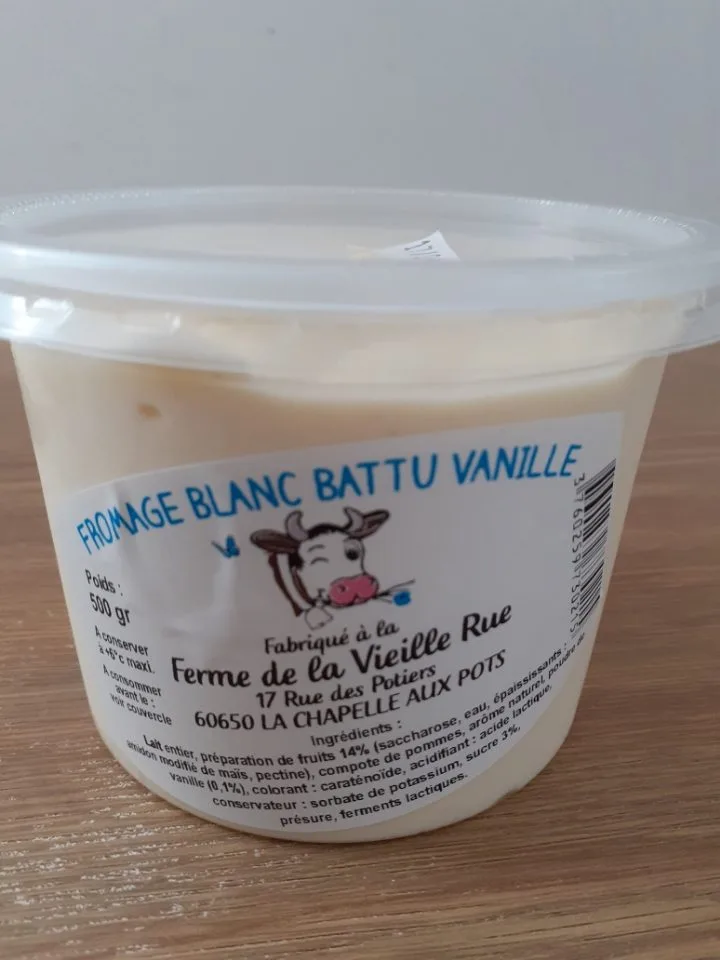 Fromage blanc fermier, formage frais fermier campagne , fromage blanc battu myrtille , formage blanc battu vanille , fromage blanc battu fraise