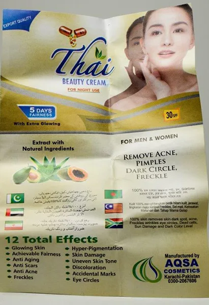 Skin lightening cream