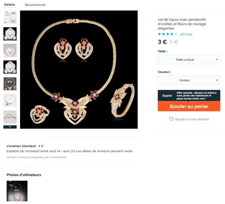 Jewellery set