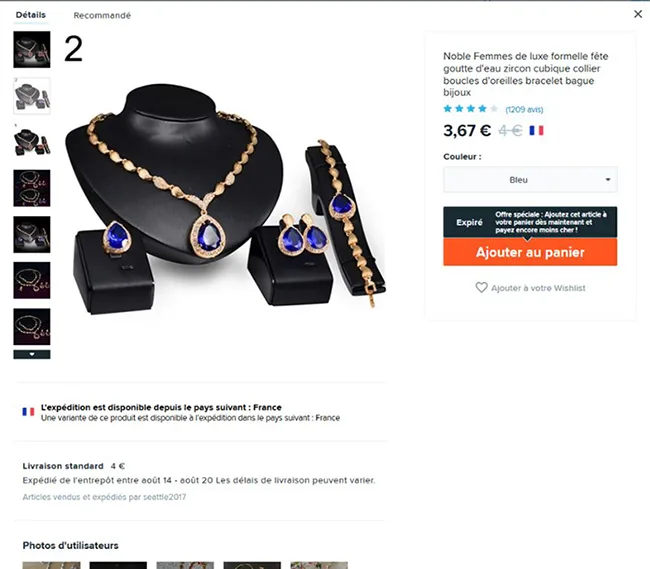 Jewellery set