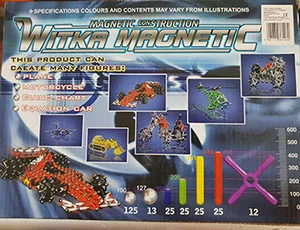 Magnetic construction toy set