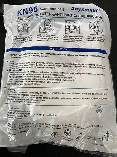 Particle filter mask