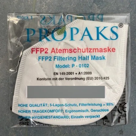 Particle filter mask