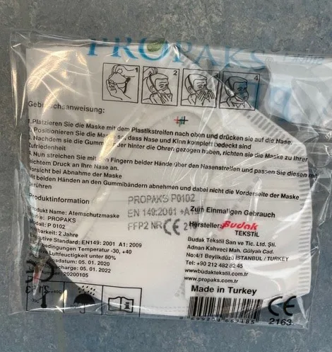 Particle filter mask