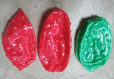 Set of plastic balls