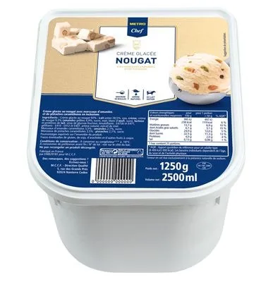 Crème glacée nougat 2,5l