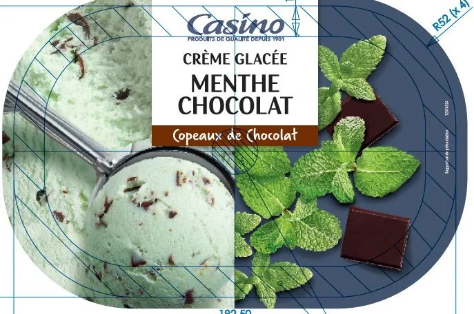 Bacs glacés 1l (café, pistache, noix de coco, menthe chocolat et vanille)