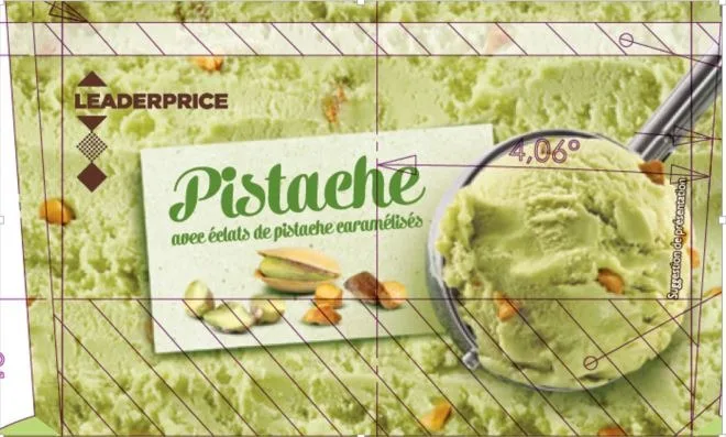 Bac crème glacée leader price