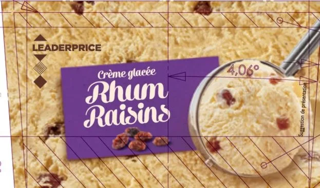 Bac crème glacée leader price