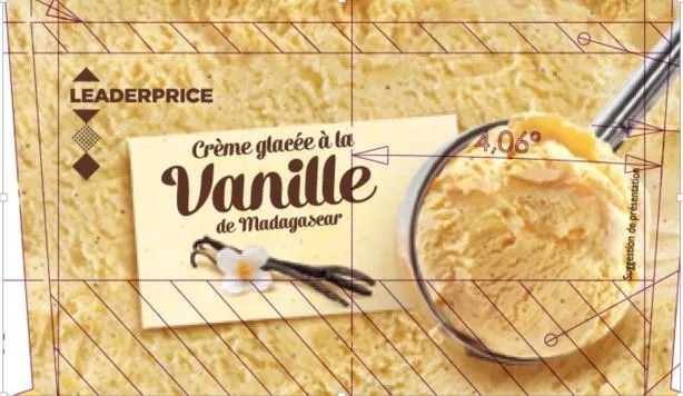 Bac crème glacée leader price