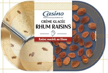 Bacs glacés 1l (chocolat et rhum raisins)