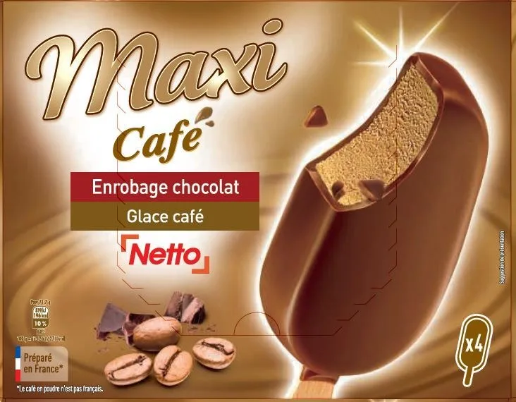 Netto maxi batonnet cafe 4x100ml