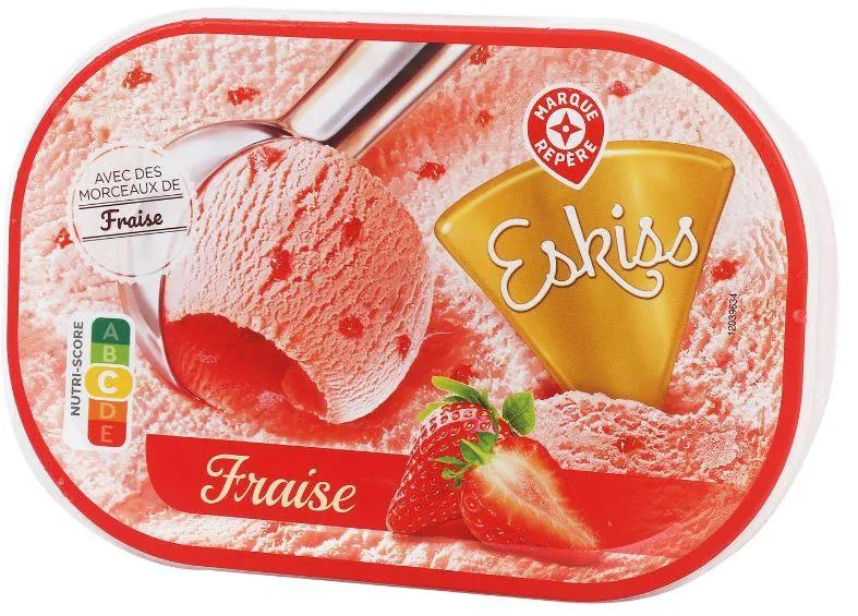 Bac creme glacee fraise 500g