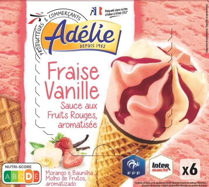 Adelie cone (fff) 6x120ml vanille fraise