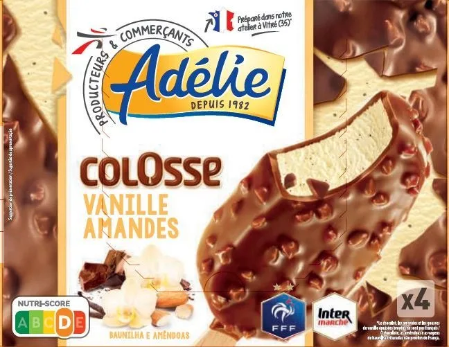 Adelie colosse 4x120ml vanille amandes