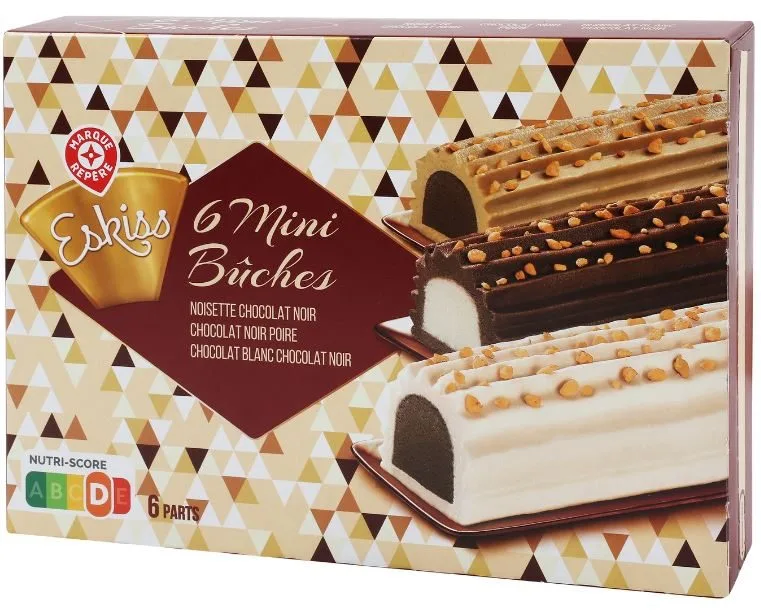 6 mini buches base chocolat 310g