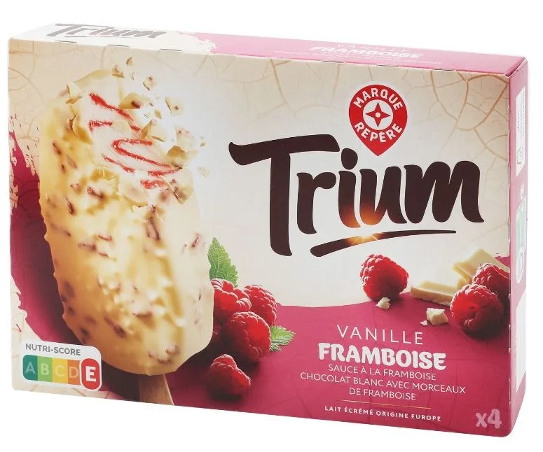 Batonnets vanille framboise x4 302g