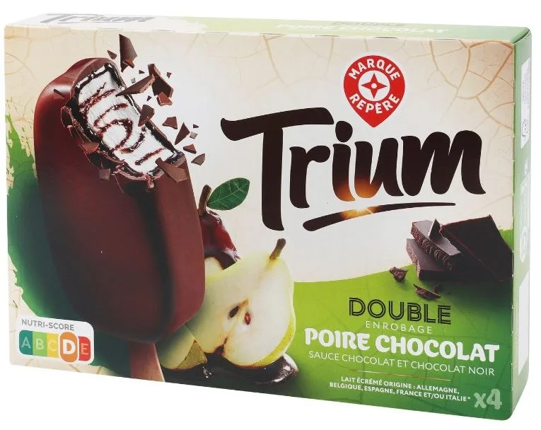 Batonnets double enrobage poire choco x4 302g