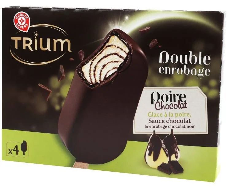 Batonnets double enrobage poire choco x4 302g