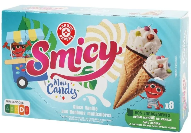 Cônes smicy mini candy x8 328g