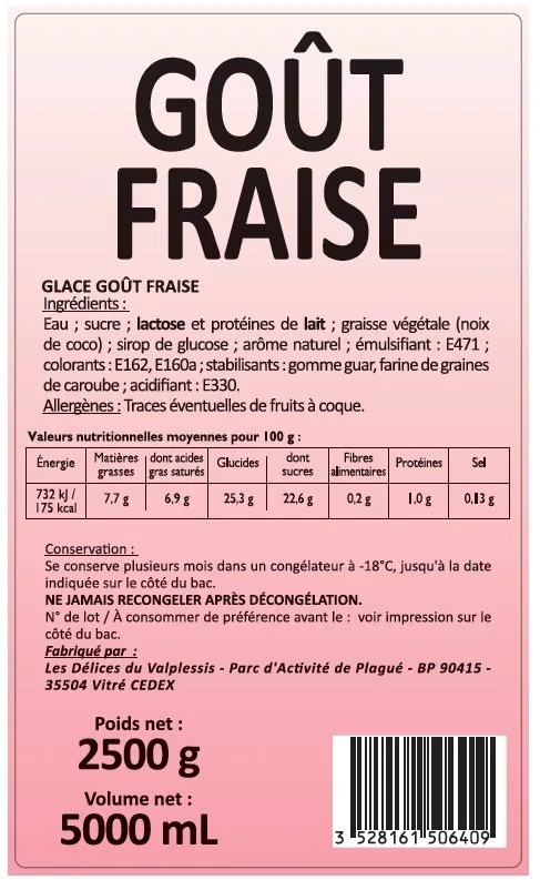 5l gout fraise