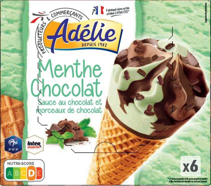 Adelie cone menthe chocolat 6x120ml