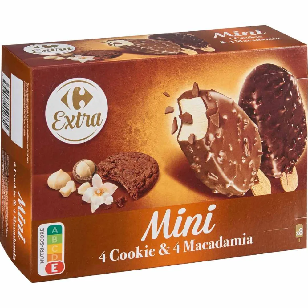 Mini bâtonnets cookie & macadamia x8
