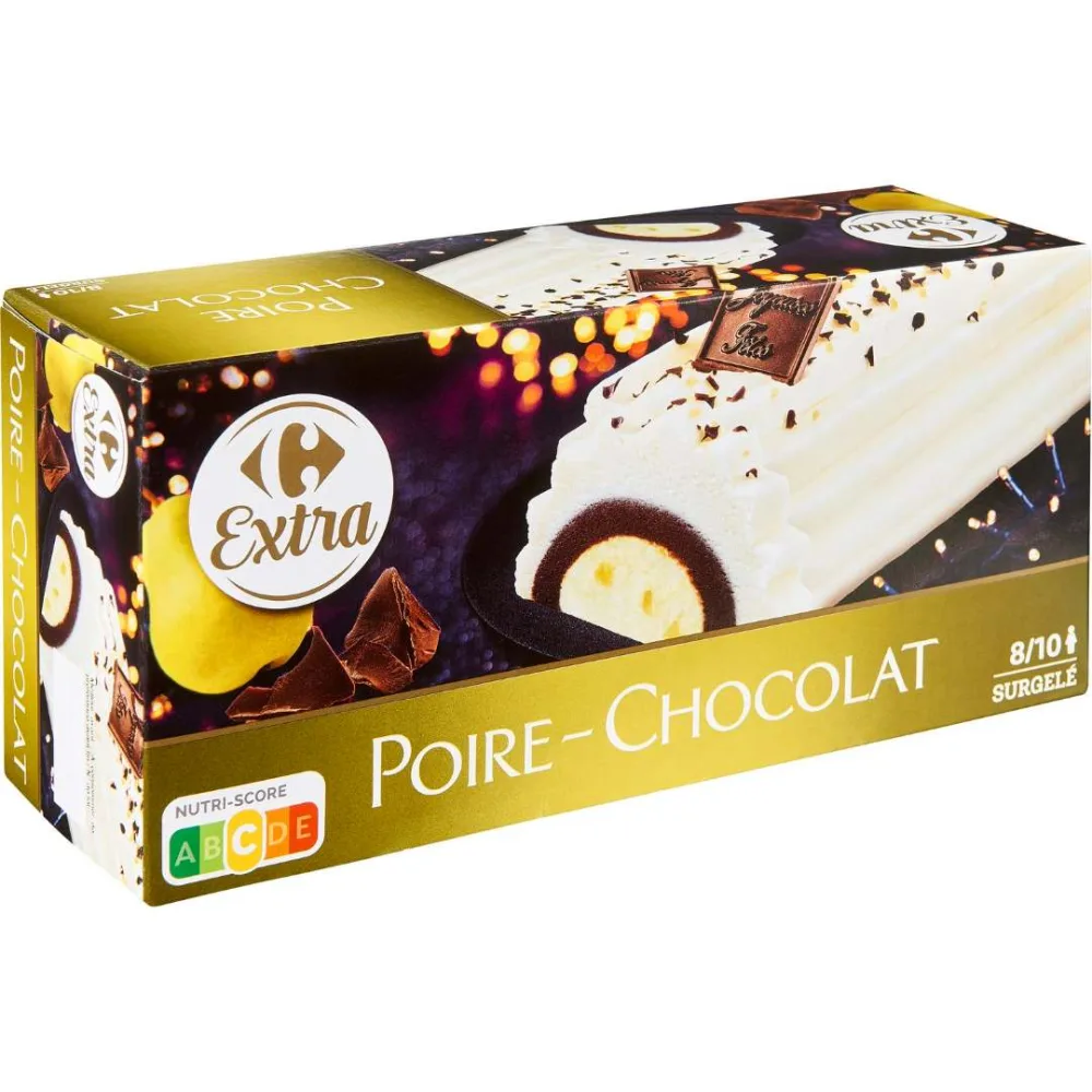 Bûche poire chocolat 1l
