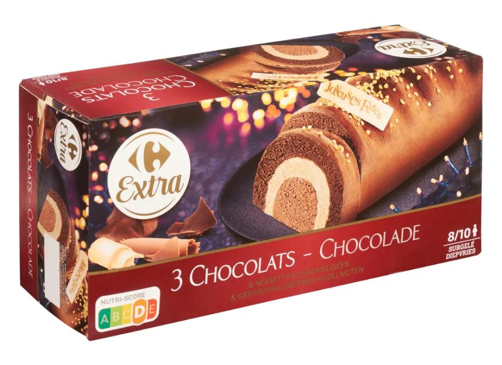 Bûche 3 chocolats 1l