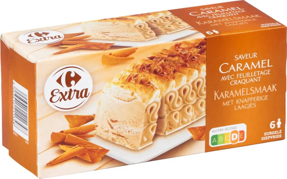 Feuilleté saveur caramel avec feuilletage craquant 650ml