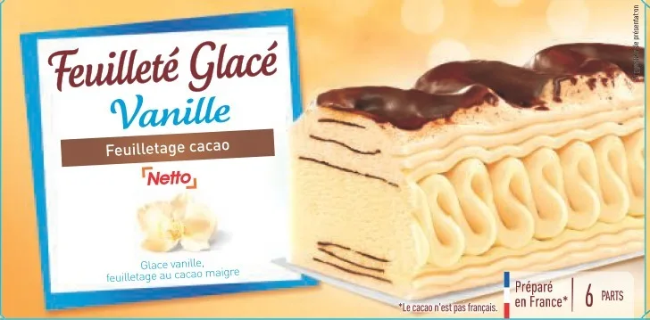 Netto feuillete 650ml vanille